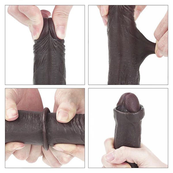 Lovetoy Sliding Skin 7-Inch Dual Layer Dong