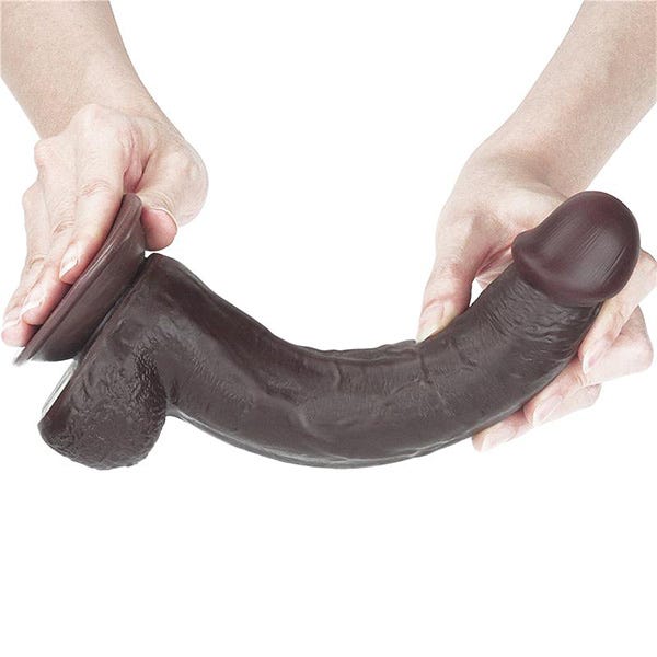 Lovetoy Sliding Skin 9-Inch Dual Layer Bendable Dong