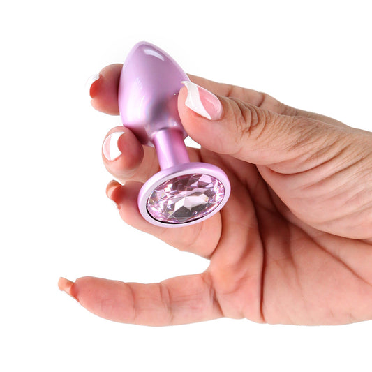 NS Novelties Rear Assets Iridescent Pink Butt Plug - Small