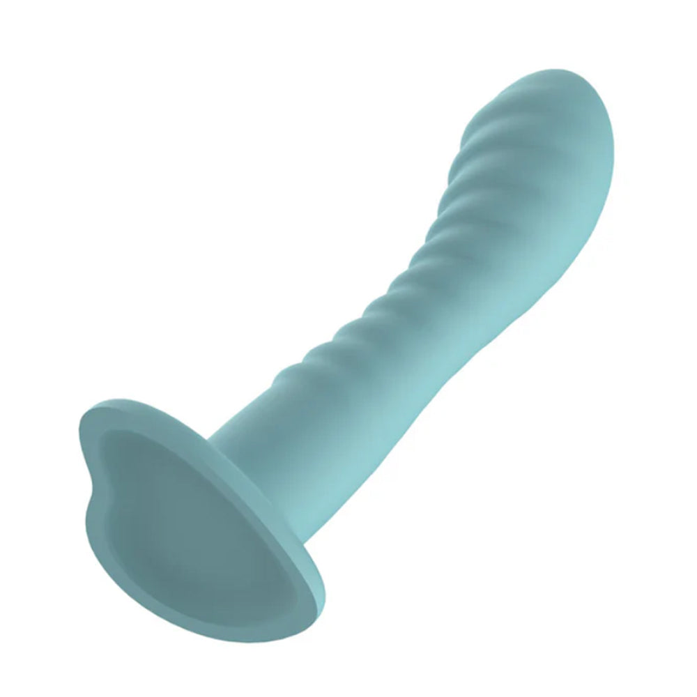 Passion Play Liquid Silicone Ridged Suction Cup Dildo
