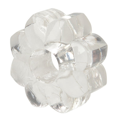 Basic Essentials Cock Ring Set of 4 - Clear