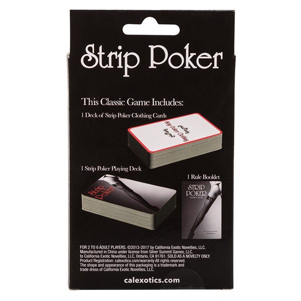 CalExotics Strip Poker Card Game