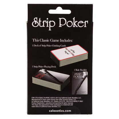 CalExotics Strip Poker Card Game