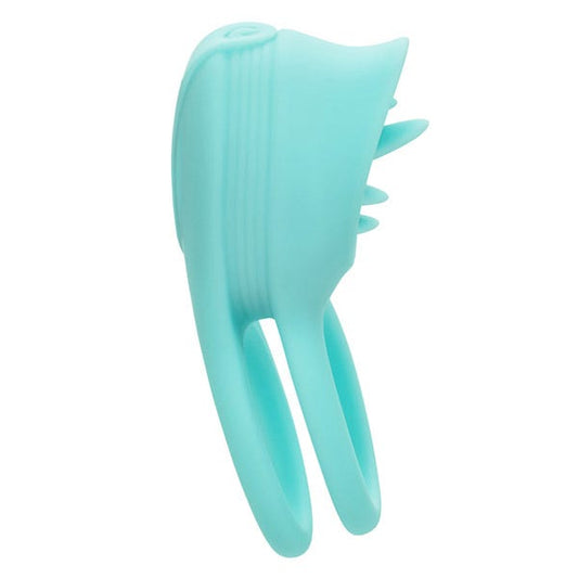 French Kiss Silicone Rechargeable Vibrating Enhancer with Cock Ring