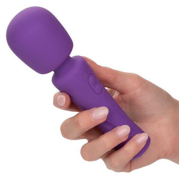 Stella Liquid Silicone Massager Purple Wand Vibrator
