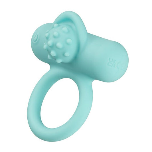 CalExotics Silicone Rechargeable Nubby Lovers Delight Vibrating Penis Ring