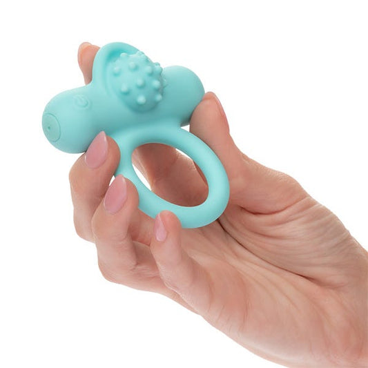 CalExotics Silicone Rechargeable Nubby Lovers Delight Vibrating Penis Ring