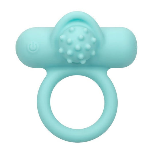 CalExotics Silicone Rechargeable Nubby Lovers Delight Vibrating Penis Ring