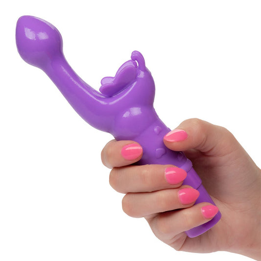 Adam & Eve Butterfly Kiss Rechargeable G-Spot Vibrator - Purple