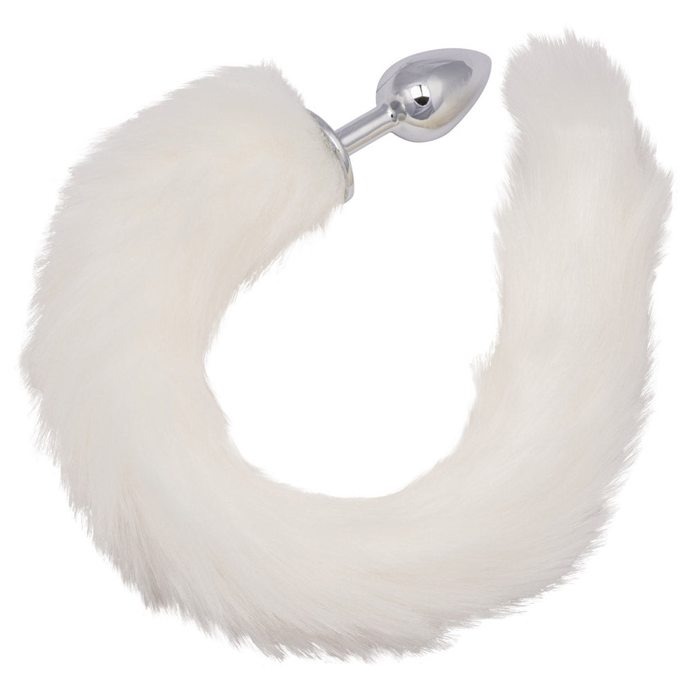 CalExotics Running Wild White Tail Butt Plug