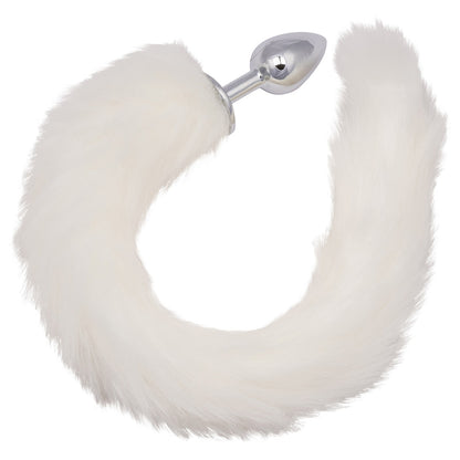 CalExotics Running Wild White Tail Butt Plug