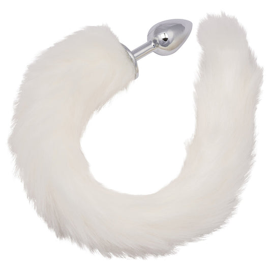 CalExotics Running Wild White Tail Butt Plug
