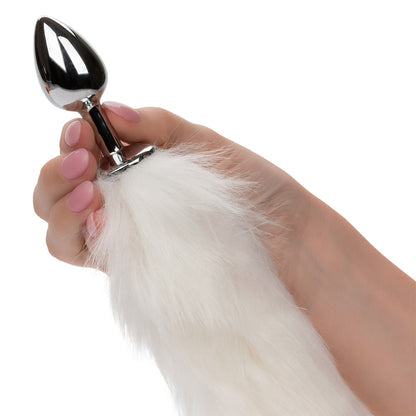 CalExotics Running Wild White Tail Butt Plug