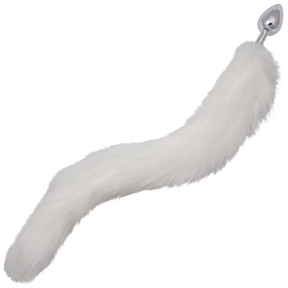 CalExotics Running Wild White Tail Butt Plug