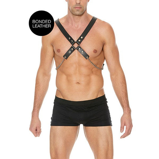 Ouch Chain Harness OS Black