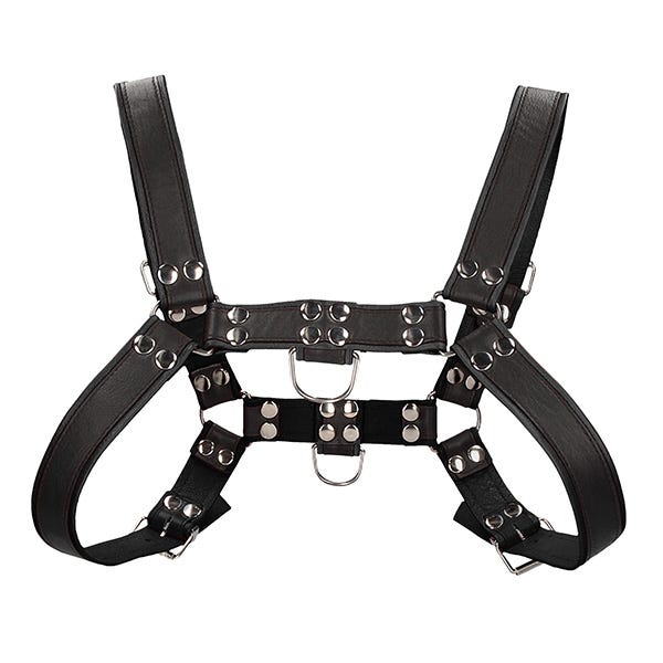 Ouch Chest Bonded Leather Bulldog Harness