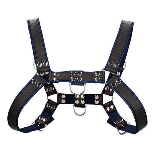 Ouch Chest Bonded Leather Bulldog Harness