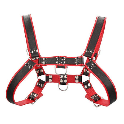 Ouch Chest Bonded Leather Bulldog Harness
