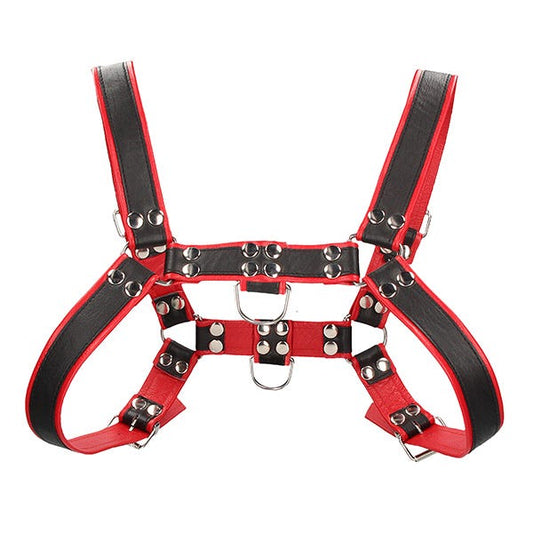Ouch Chest Bonded Leather Bulldog Harness