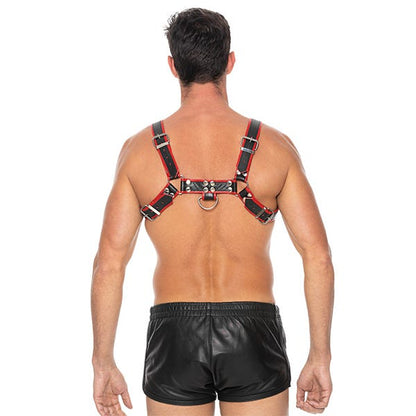 Ouch Chest Bonded Leather Bulldog Harness