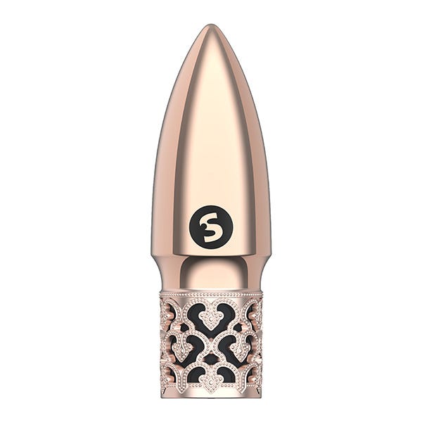 Royal Gems Glitter Rechargeable Bullet Vibrator - Rose