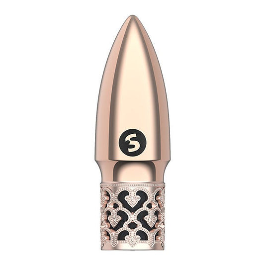 Royal Gems Glitter Rechargeable Bullet Vibrator - Rose