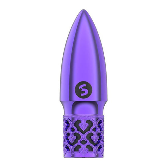 Royal Gems Glitter Rechargeable Bullet Vibrator - Purple