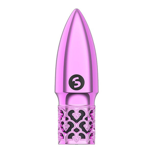 Royal Gems Glitter Rechargeable Bullet Vibrator - Pink