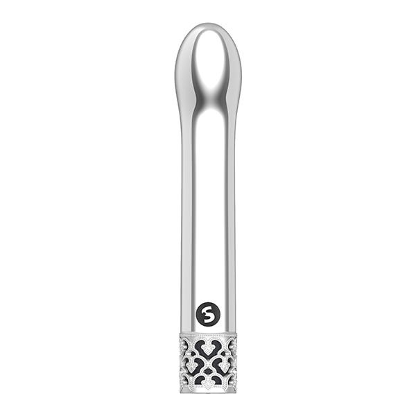 Royal Gems Jewel Rechargeable G-Spot Vibrator - Silver