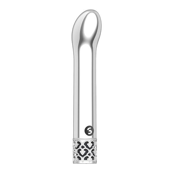 Royal Gems Jewel Rechargeable G-Spot Vibrator - Silver