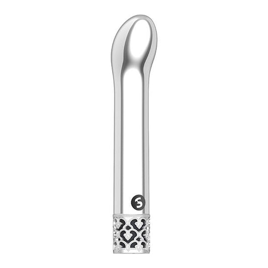 Royal Gems Jewel Rechargeable G-Spot Vibrator - Silver