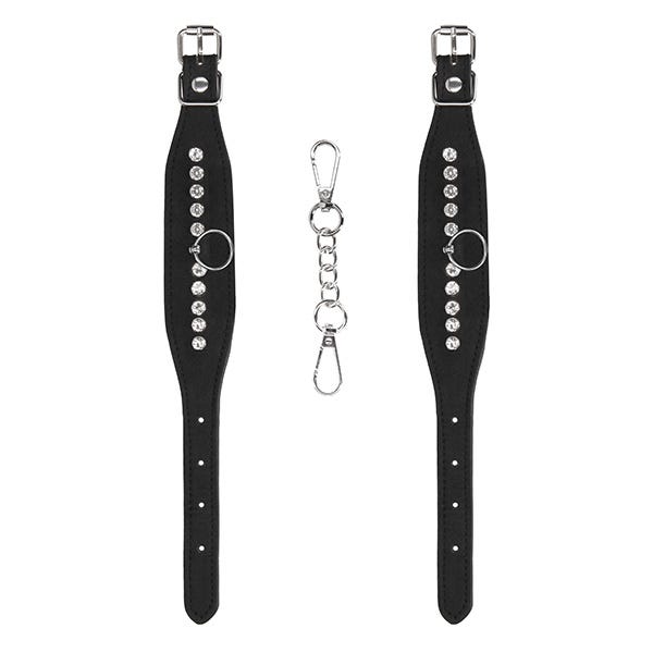 Ouch! Diamond Studded Wrist Cuffs