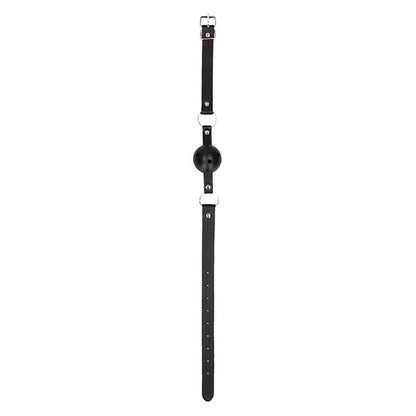 Ouch Black & White Breathable Ball Gag With Leather Strap