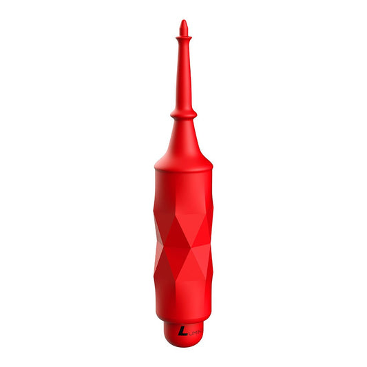Luminous Circe Ultra Soft Silicone 10-Speed Tickler Tip Bullet Vibrator - Red