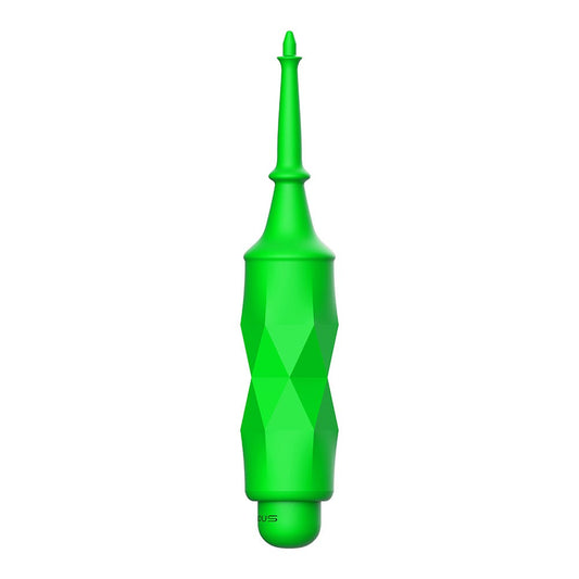 Luminous Circe Ultra Soft Silicone 10-Speed Tickler Tip Bullet Vibrator - Green