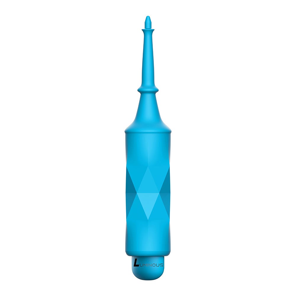 Luminous Circe Ultra Soft Silicone 10-Speed Tickler Tip Bullet Vibrator - Turquoise
