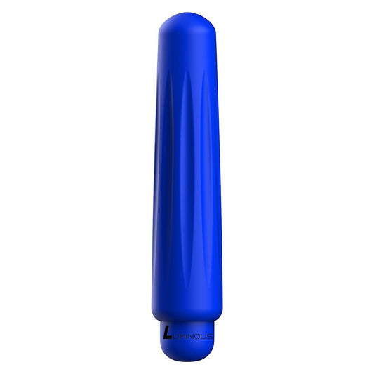 Luminous Delia Ultra Soft Silicone 10-Speed Round Tip Bullet Vibrator - Blue