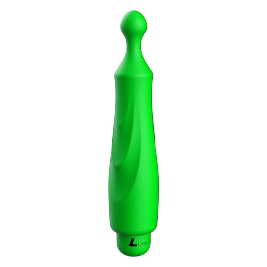 Luminous Dido Ultra Soft Silicone 10-Speed Round Tip Bullet Vibrator - Green