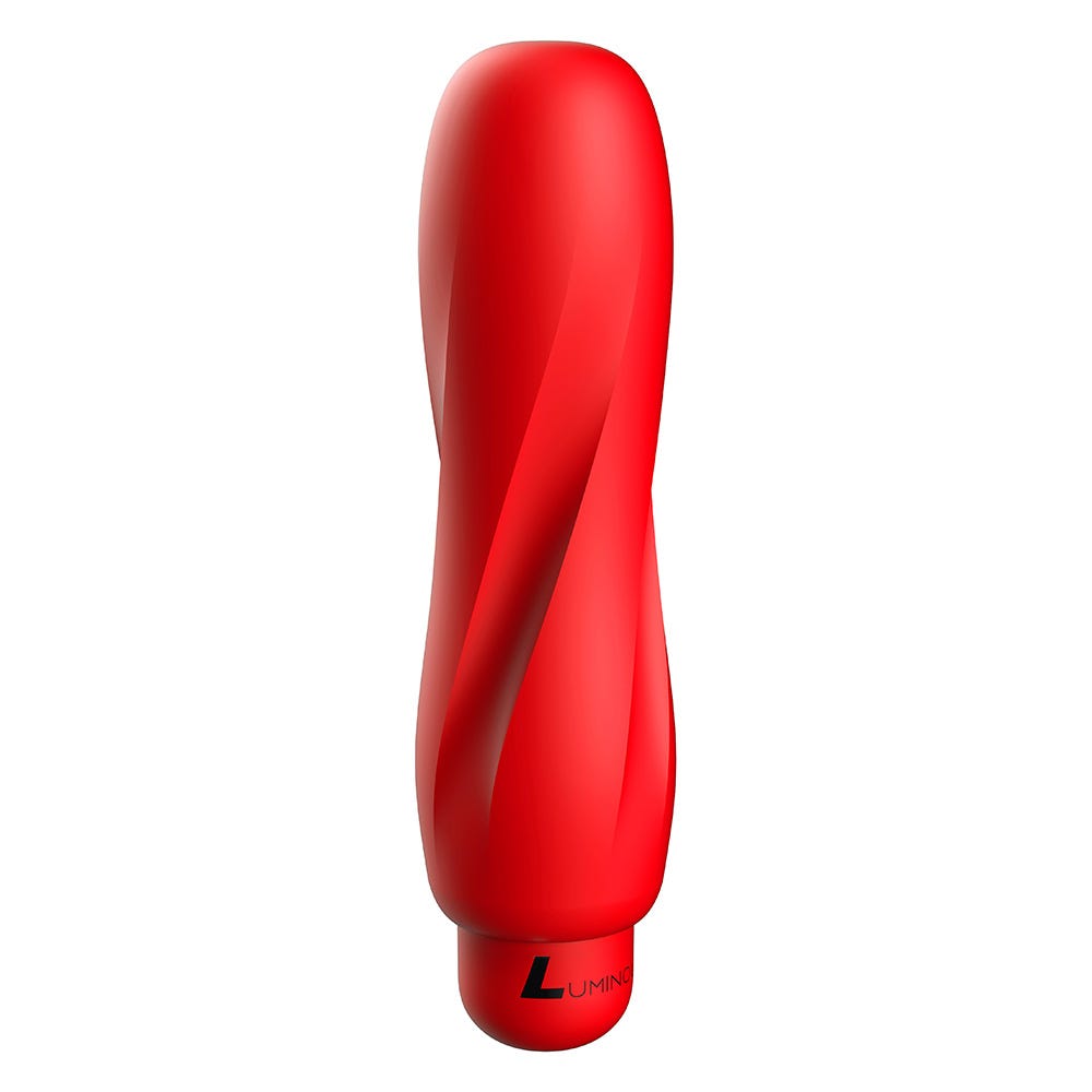 Luminous Ella Ultra Soft Silicone 10-Speed Round Tip Bullet Vibrator - Red