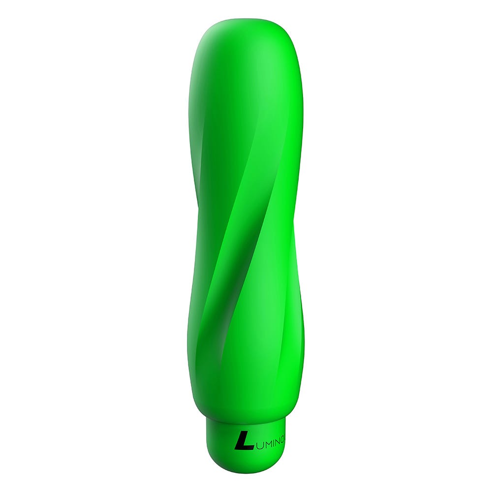 Luminous Ella Ultra Soft Silicone 10-Speed Round Tip Bullet Vibrator - Green