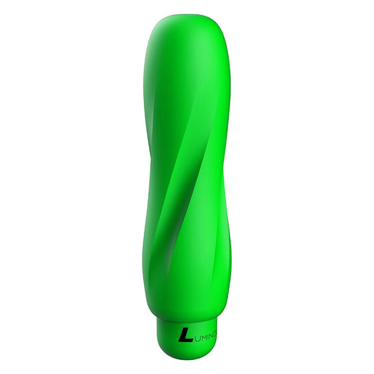 Luminous Ella Ultra Soft Silicone 10-Speed Round Tip Bullet Vibrator - Green