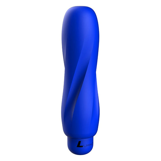 Luminous Ella Ultra Soft Silicone 10-Speed Round Tip Bullet Vibrator - Blue