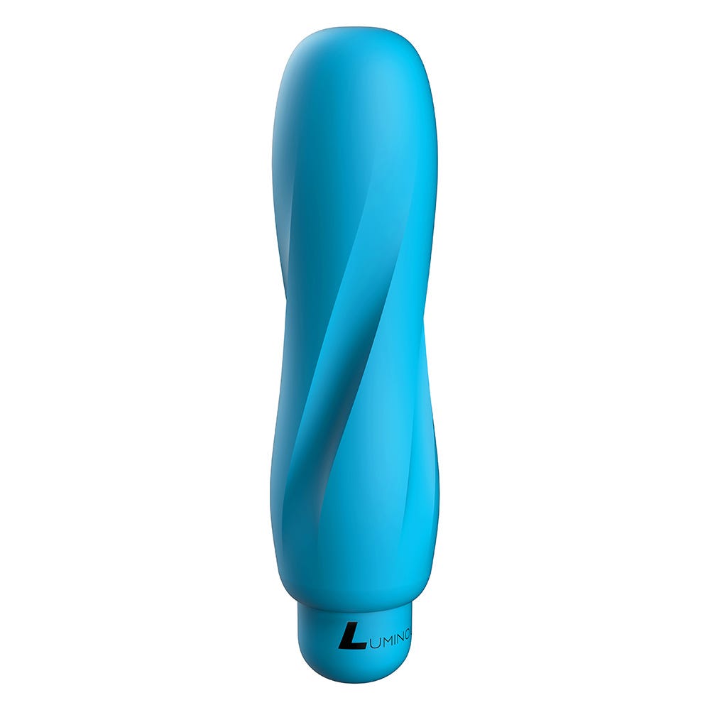 Luminous Ella Ultra Soft Silicone 10-Speed Round Tip Bullet Vibrator - Turquoise