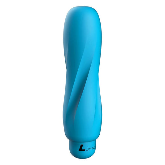 Luminous Ella Ultra Soft Silicone 10-Speed Round Tip Bullet Vibrator - Turquoise
