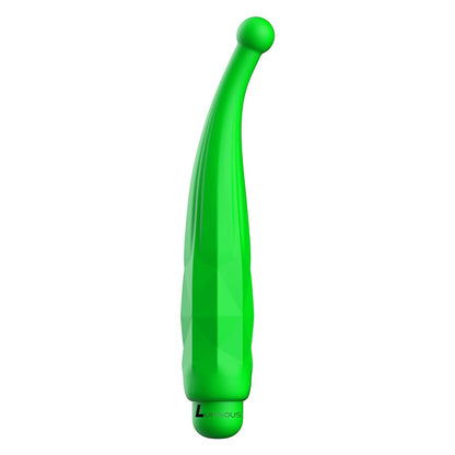 Luminous Lyra Ultra Soft Silicone 10-Speed Round Tip Bullet Vibrator - Green