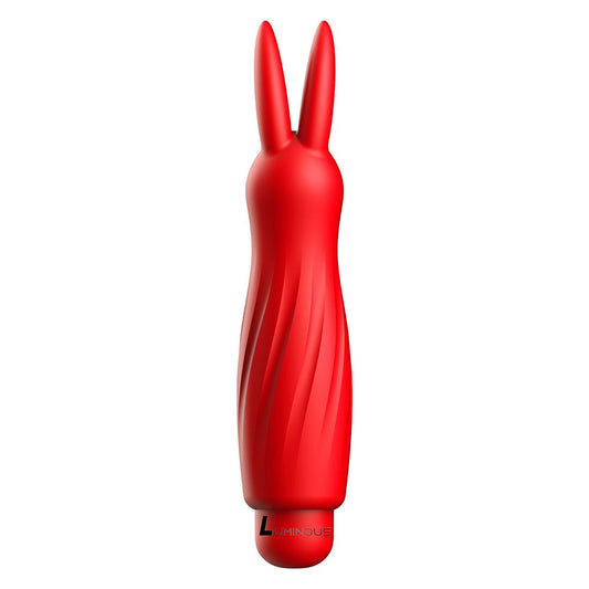 Luminous Sofia Ultra Soft Silicone 10-Speed Bunny Bullet Vibrator - Red