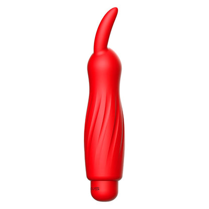 Luminous Sofia Ultra Soft Silicone 10-Speed Bunny Bullet Vibrator - Red