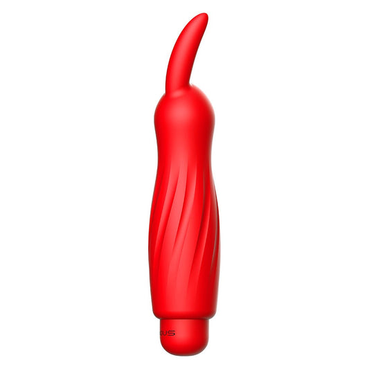 Luminous Sofia Ultra Soft Silicone 10-Speed Bunny Bullet Vibrator - Red