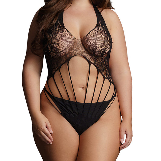 Le Desire Strappy Lace Teddy - Queen Size