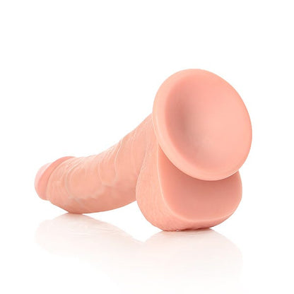 Realrock 8-inch Curved Realistic Dildo with Balls